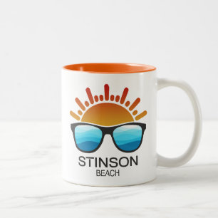 Stinson Beach Kalifornien Solglasögon Två-Tonad Mugg