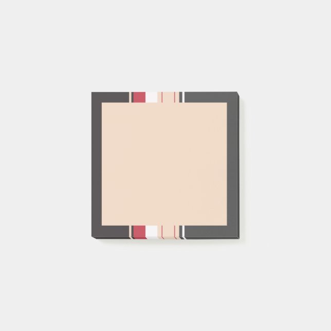 Stipes fet retro stil post-it block (Framsida)