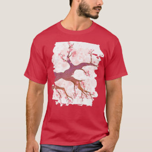 Stipes Sakura Japansk Cherry Flower Blommar Japan T Shirt