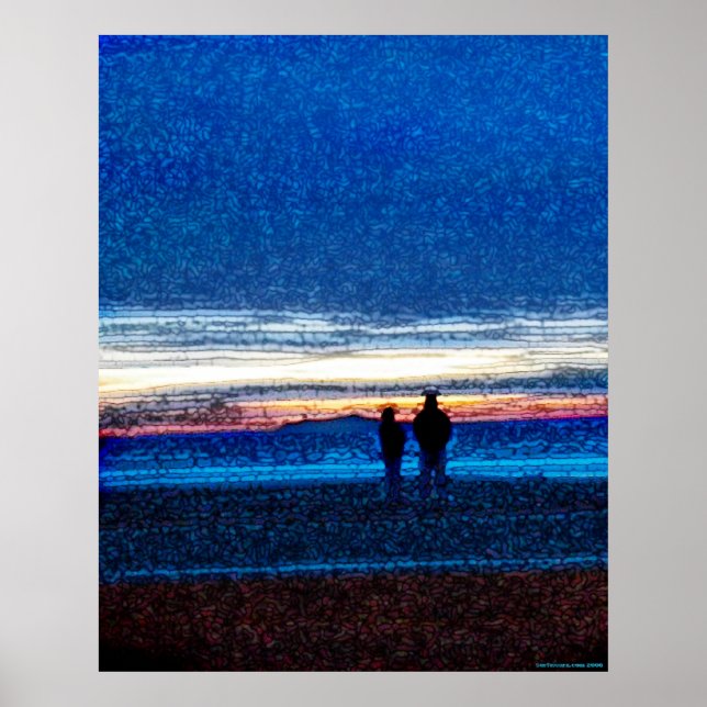 Stippad solnedgång Poster (Framsidan)