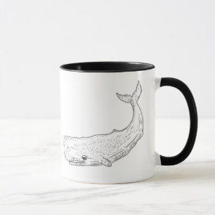 Stippla White Whale Nautical Mugg
