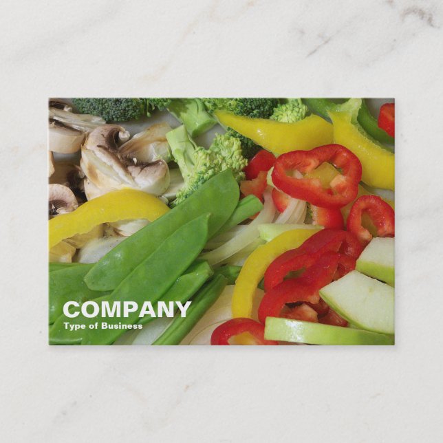 Stirgrå grönsaker 02 visitkort (Framsida)