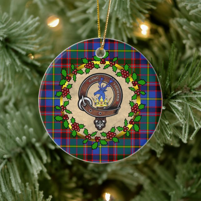 Stirling Badge & Tartan Personlig Jul Julgransprydnad Keramik (Träd)