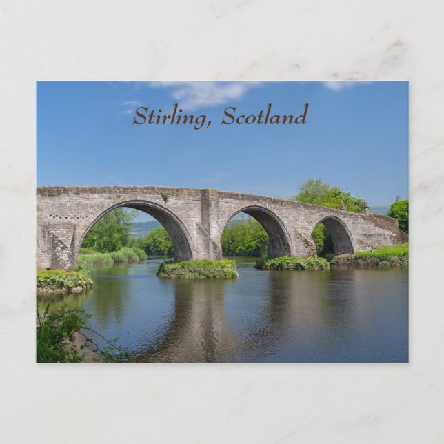 Stirling Bridge Scotland Postcard Vykort (Framsida)