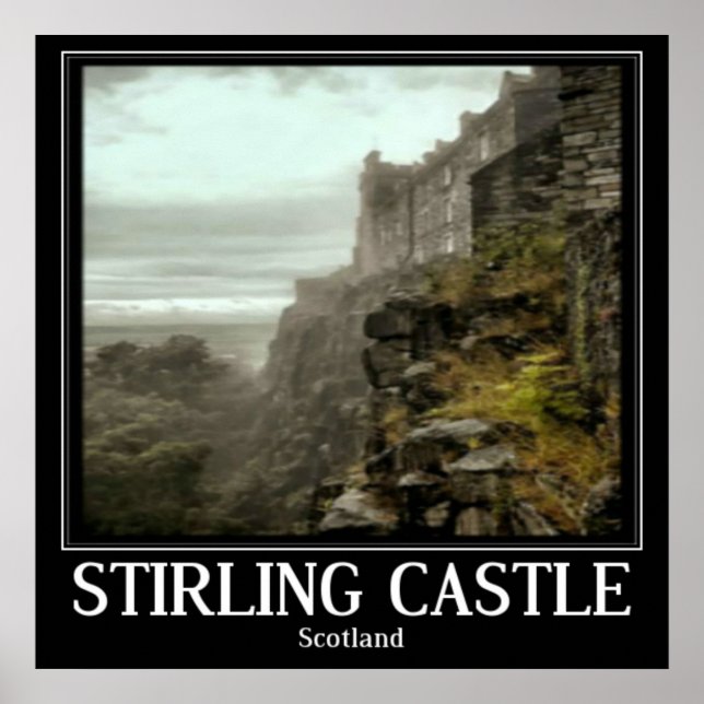 Stirling Castle Scotland Poster Art (Framsidan)