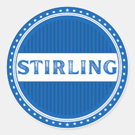 Stirling City Pride Emblem – skotsk identitet Runt Klistermärke