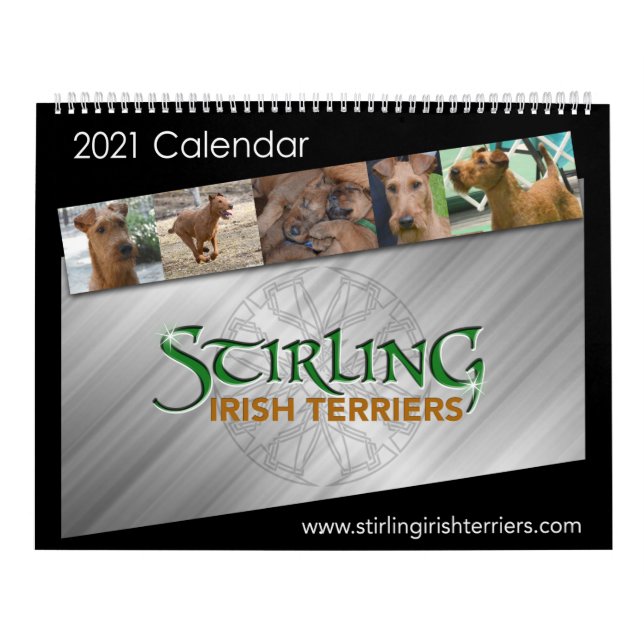 Stirling Irish Terriers 2021 Calendar Kalender (Omslag)
