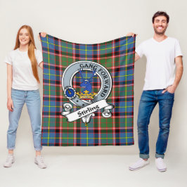 Stirling Klan Badge Tartan Play Fleecefilt