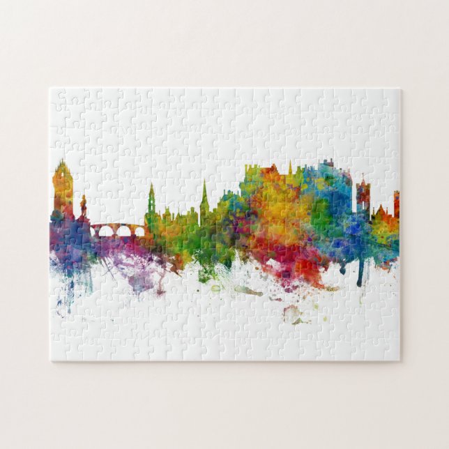 Stirling Scotland Skyline Pussel (Horisontell)