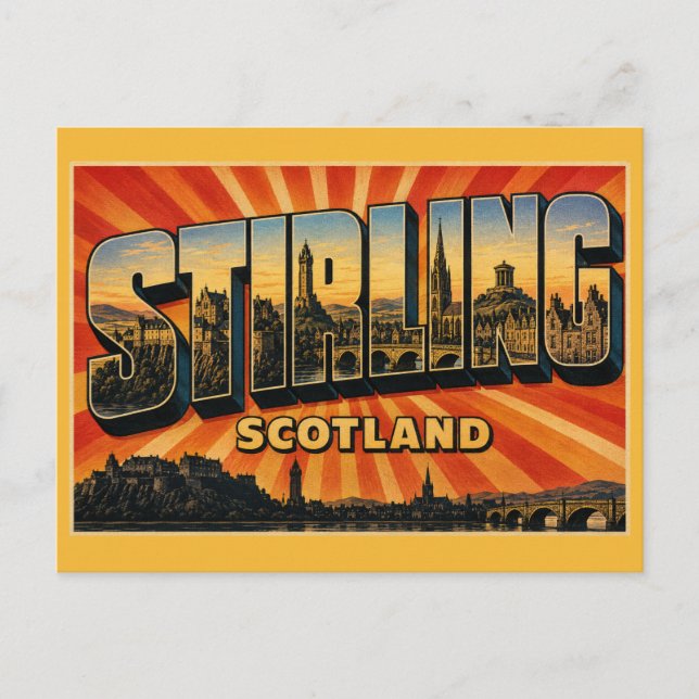 Stirling Skottland Slott Vykort (Framsida)