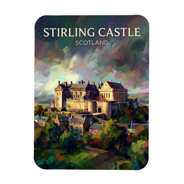 Stirling slott Skottland Magnet (Vertikal)