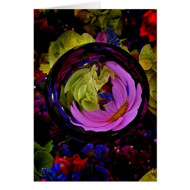 Stirra boll hälsningskort (Framsidan)