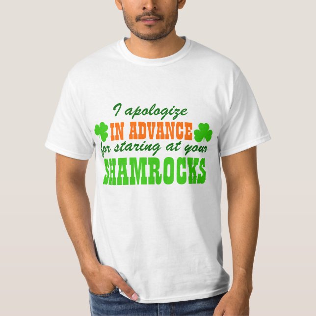 Stirra på dina Shamrocks Tee (Framsida)