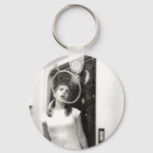 Stirra på kosmoset Keychain Nyckelring
