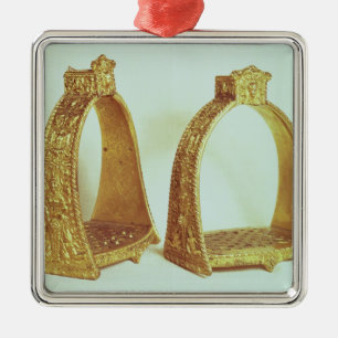 Stirrups som hör hemma till Louis XIV Julgransprydnad Metall