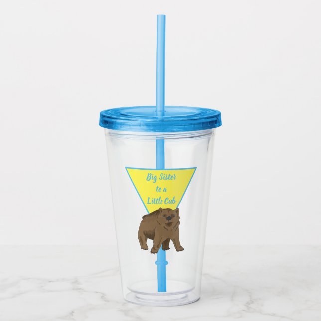 Stisters Big Sister Grizzly Baby Bear Take Away Mugg (Framsida)