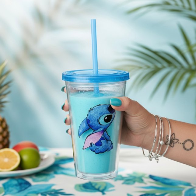 Stitch Akryl Tumbler Take Away Mugg (Skapare uppladdad)