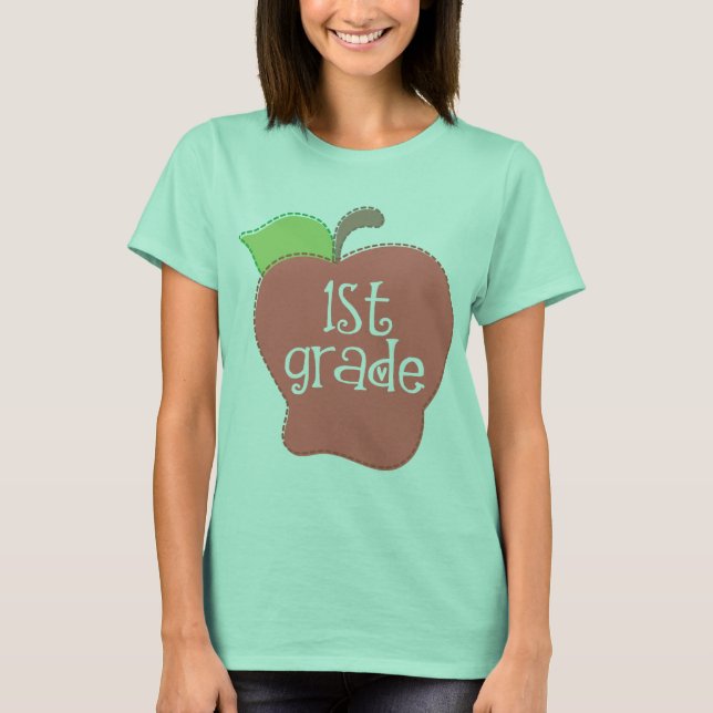 Stitch Apple 1:a klass T Shirt (Framsida)
