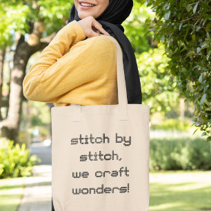 Stitch by Stitch Kreativ Stitching Älskare Gift Tygkasse