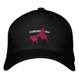 Stitch Cabernet CHA Noir Casquette Ro Broderad Keps