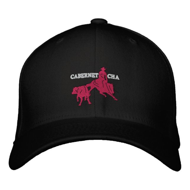 Stitch Cabernet CHA Noir Casquette Ro Broderad Keps (Framsida)