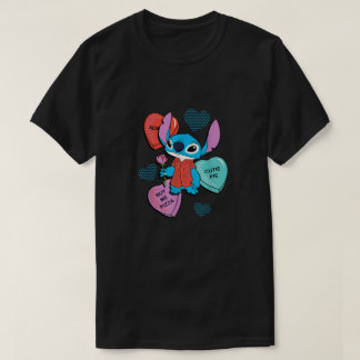 Stitch Funny Candy Hearts Valentine Day T Shirt