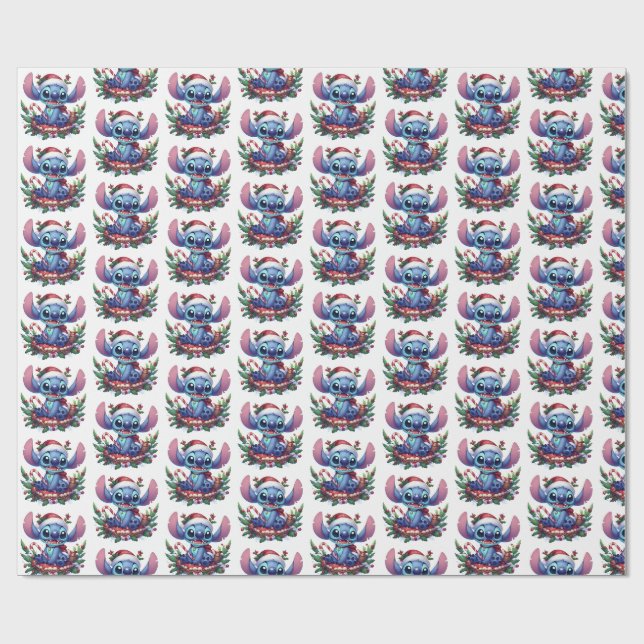 Stitch julpapper (Platt)
