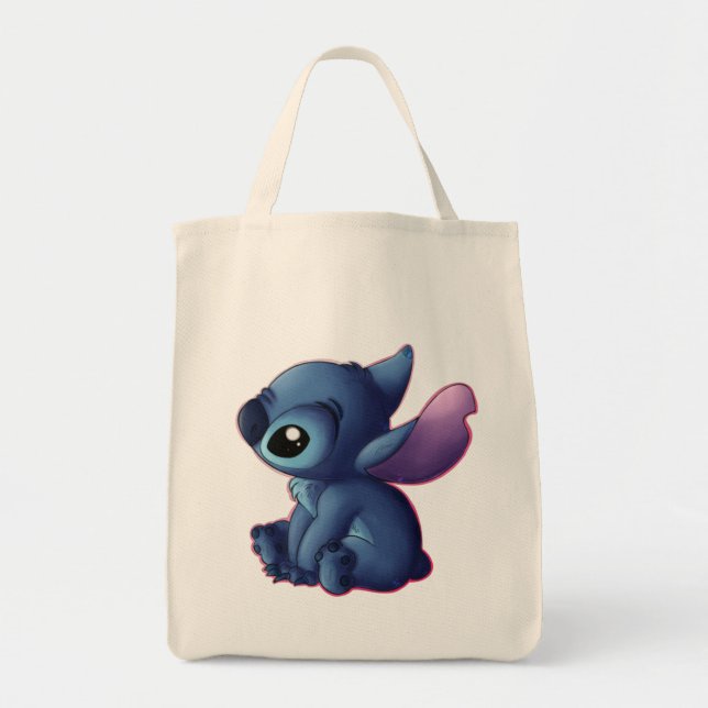 Stitch Large Tote Bag Tygkasse (Framsidan)