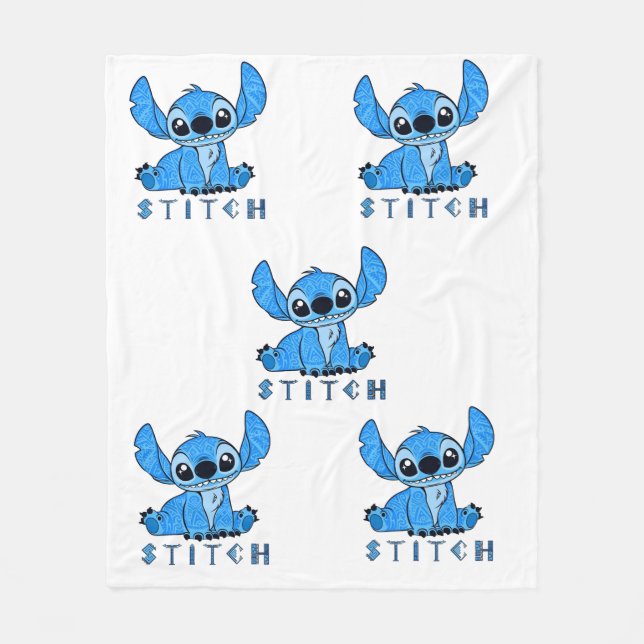 Stitch Polynesisk Fleecefilt (Framsidan)