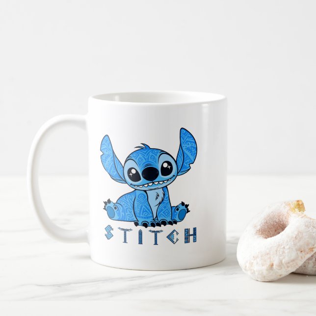 Stitch Polynesisk  Kaffemugg (Med munk)