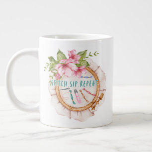 Stitch.Sip.Repeat Jumbo Mugg