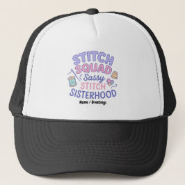 Stitch Squad Sassy Stitch Systrar Kul Quilt Keps