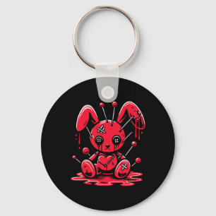 Stitched Bunny Rabbit Pastel Goth Anime Kawaii Har Nyckelring