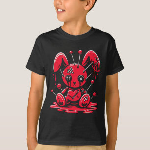 Stitched Bunny Rabbit Pastel Goth Anime Kawaii Har T Shirt