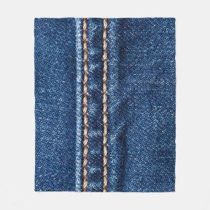 Stitched denim: Closeup jeans struktur. Fleecefilt