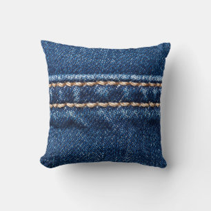 Stitched denim: Closeup jeans struktur. Kudde