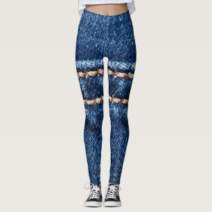 Stitched denim: Closeup jeans struktur. Leggings