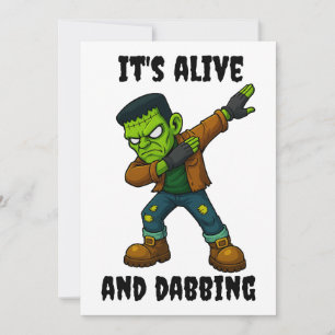 Stitched Monster lever och dabs för Halloween Inbjudningar