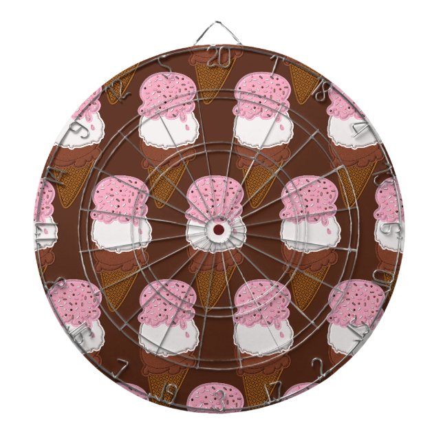 Stitched-Neapolitan-Ice-Cream-Cones-2-DART BOARD Piltavla (Framsidan)
