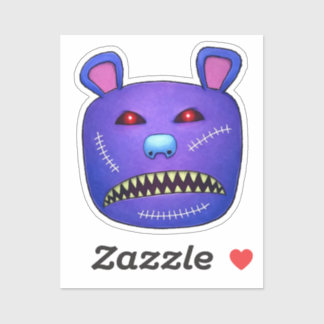 Stitched Nightmare Bear Klistermärken