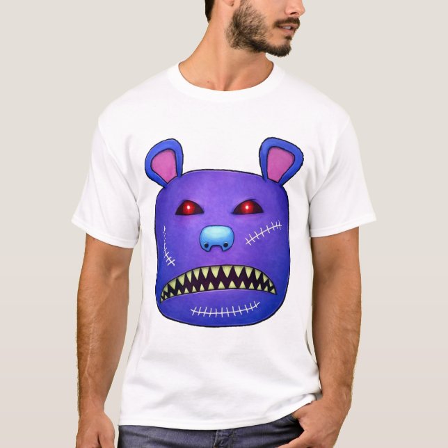Stitched Nightmare Bear T Shirt (Framsida)