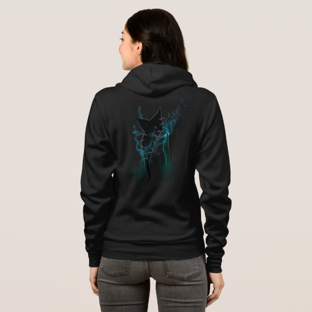 Stitched Smoke Gothic Sweatshirt – Dark Art Hoodie T Shirt (Hel baksida)