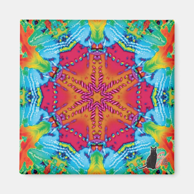 Stitches Kaleidoscope Magnet (Framsidan)