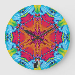 Stitches Kaleidoscope Stor Klocka