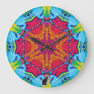 Stitches Kaleidoscope Stor Klocka