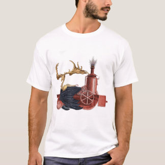 Stitchpunk Caribout-skjorta-vit T Shirt