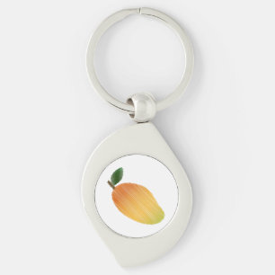 Stitlig mangodesign swirl silverfärgad nyckelring