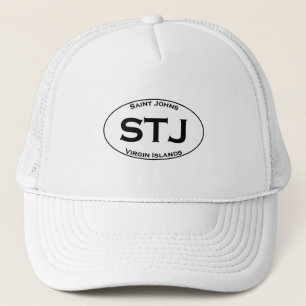 STJ - Sanktt Oval för Johns Virgin Islands Truckerkeps