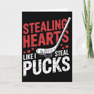 Stjäl hjärtan Hockey som jag stjäl puck Alla hjärt Kort