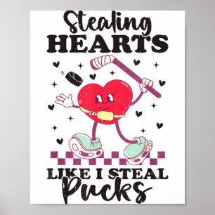 Stjäl hjärtan som jag stjäl puckar rolig valentin poster